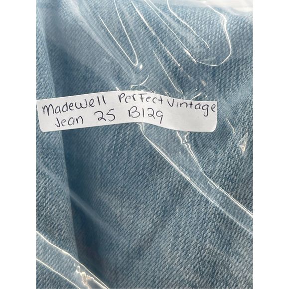 Madewell Jeans Women 25 Light Blue The Perfect Vintage Straight - Picture 13 of 13
